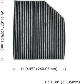 img 3 attached to POTAUTO MAP 4010C (CF11179) Activated Carbon Filter for AUDI A4 ALLROAD QUATTRO A5 QUATTRO Q5 RS5 S4 S5 SPORTBACK SQ5, PORSCHE MACAN - Car Cabin Air Filter Replacement