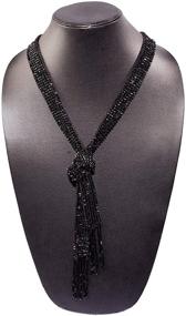 img 1 attached to 🌟 RICHERA Metallic Look Seed Beads: Exquisite Handcrafted Accessories for Neckties and Belts