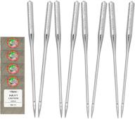 🧵 versatile set of 40 pcs universal sewing machine needles, sizes 75/11, 90/14, 100/16 - perfect for brother singer janome, flat head embroidery needles included logo