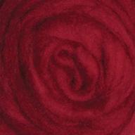 🧶 wistyria editions 12-inch wool roving, 0.22-ounce: vibrant cherry red delivers quality craft results logo