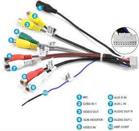 img 3 attached to Оптимизированный проводной комплект RCA USB CAM для магнитолы в автомобиле с навигационной антенной 9/10.1 дюйма от Bestycar.