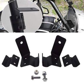 img 3 attached to 🚦 DaSen LED Light Mount Brackets with Rocker Switch Wiring Kit for Polaris Ranger 1000/XP 1000, XP 900 570 General and Mid-Size: Right & Left Pro-fit Cage Side A-Pillar Mount Brackets (2013-2019 Compatible)