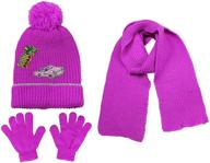 🧣 fuchsia girls' scarf gloves - s w girls accessories logo