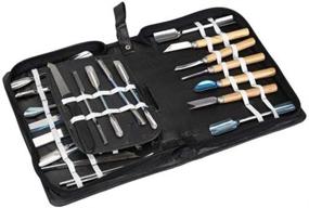 img 4 attached to 46-Piece Culinary Carving Tool Set for Fruit and Vegetable Garnishing, Cutting, Slicing, and Peeling - Food Garnish Tools Kit