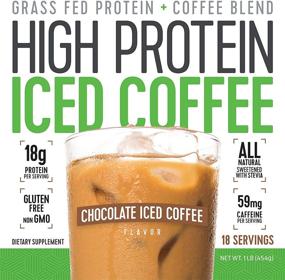 img 2 attached to ☕ Protein Coffee Iced Coffee | High Protein, Keto Friendly, All-Natural | 18g Protein, 2g Carbs | Chocolate Flavor (18 Servings)