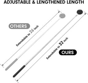 img 3 attached to 🖐️ Tukuos Telescoping Back Scratcher: Portable Extendable with 3Pcs Detachable Heads for Aggressive/Moderate Scratching, Stainless Steel Massager/Backslap for Men/Women