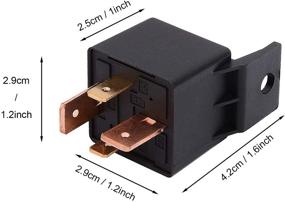 img 1 attached to 🚗 EHDIS 4-Pin 12V 80A Automotive Car Relay – On/Off Normally Open SPST Relays for Cars, Trucks, Boats – High Power Model JD2912-1H-12VDC 80A 14VDC [2 Pack]