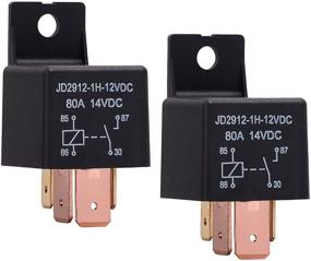 img 4 attached to 🚗 EHDIS 4-Pin 12V 80A Automotive Car Relay – On/Off Normally Open SPST Relays for Cars, Trucks, Boats – High Power Model JD2912-1H-12VDC 80A 14VDC [2 Pack]