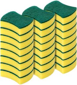 img 4 attached to 🧽 24-Pack Eco-Friendly MAVGV Kitchen Cleaning Sponges for Dishes, Non-Scratch Scrubbing Sponges