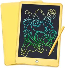 img 4 attached to 🎨 10-inch LCD Writing Tablet: Colorful Screen Doodle & Scribbler Boards for Kids - Erasable, Reusable Drawing Tablets - Educational Learning Toys for 3-8 Year Old Boys and Girls