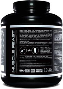 img 2 attached to 🏋️ Maximize Muscle Growth with Muscle Feast Grass Fed & Hormone Free Hydrolyzed Whey Protein (Unflavored, 5lb)