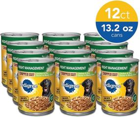 img 3 attached to PEDIGREE Weight Management Chicken & Rice Flavor Wet Dog Food - (12) 13.2 oz Cans