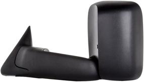 img 2 attached to 🚚 SCITOO Compatible Towing Mirrors 94-97 for Dodge Ram 1500 2500 3500 Truck, Black, Power Operation - Pair Set Mirrors