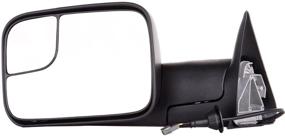 img 3 attached to 🚚 SCITOO Compatible Towing Mirrors 94-97 for Dodge Ram 1500 2500 3500 Truck, Black, Power Operation - Pair Set Mirrors