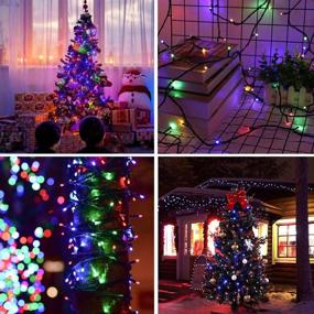 img 3 attached to 🎄 Decorate with MZD8391 500LED 164FT Solar Power Christmas Lights: Remote Controlled, 8 Modes, Indoor/outdoor, Multi-color