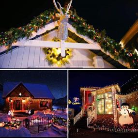 img 2 attached to 🎄 Decorate with MZD8391 500LED 164FT Solar Power Christmas Lights: Remote Controlled, 8 Modes, Indoor/outdoor, Multi-color