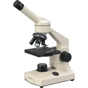img 3 attached to 🔬 AmScope LED Compound Microscope, All-Metal Body, Optical Glass Lens, Portable, 6 Magnification Settings 40x-1000x, AC/Battery Power Option