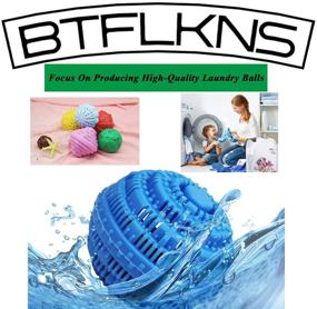 img 2 attached to 🌸 BTFLKNS Eco-Friendly Laundry Balls Set, Super Washing Machine Laundry Balls - All Natural Washer Ball Detergent Alternative - Household Can Be Reused 2000 Washings (2pcs Balls, Pink/Blue)