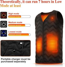 img 2 attached to 🧥 Heated Vest X99 - Rechargeable Electric Winter Thermal Warm Vest for Men and Women, USB Body Warmer for Fishing and Hunting