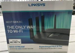 img 1 attached to 📶 Revolutionary Linksys EA9400 Max-Stream AC5000 MU-MIMO Wi-Fi Tri-Band Gigabit Router for Ultimate Wireless Performance