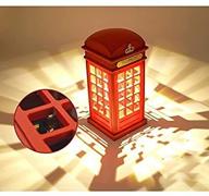 vintage london telephone booth usb charging night lamp - touch sensor led table desk light with power-saving technology logo