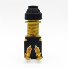 img 1 attached to 💡 Cambridge Brass Momentary Push Button Starter Switch, 15 AMP, 12 Volt DC, 180 Watts