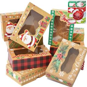 img 4 attached to 🍪 Festive Christmas Cookie Holiday Container Stickers: Enhance Your Packaging!