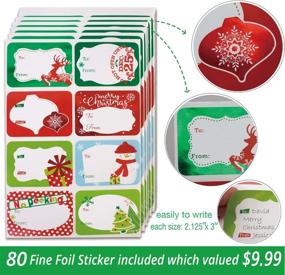 img 3 attached to 🍪 Festive Christmas Cookie Holiday Container Stickers: Enhance Your Packaging!