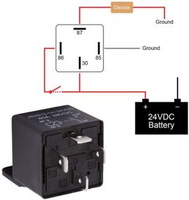 img 3 attached to 🚗 High-Performance EHDIS Car Relay: 4 Pin 24V 40Amp (JD2912-1H-24VDC) - Auto Switches & Starters, 2 Pack