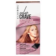🌹 clairol color crave rose gold semi-permanent hair dye - 1 count logo