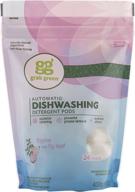 🌿 grab green automatic dishwashing detergent pods – thyme fig leaf scent, 24 count: superior cleaning, powerful grease removal & brilliant shine logo