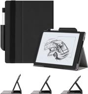 📚 чехол ayotu для remarkable 2 paper tablet 10.3" 2020 - многоугольный складной дизайн, держатель ручки, и функция опоры для руки - черный логотип