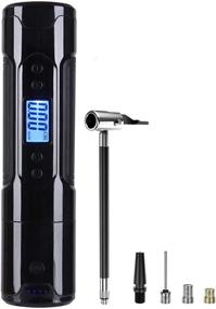 img 4 attached to 💨 Compact and Convenient: Air Pump Portable Electric Mini Intelli-Pump with Digital Gauge LCD Display and Rechargeable Battery Charging