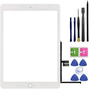 img 4 attached to 📱 FeiyueTech White Touch Screen Digitizer Replacement for iPad 7th/8th Gen (2019-2020), 10.2" – A2197 A2198 A2200 A2270 A2428 A2429 A2430 with Home Button, Adhesive & Toolkit