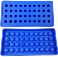 🍨 mydio 40 tray mini ice ball molds diy molds tool for candy, pudding, jelly, milk, juice, chocolate mold or cocktails & whiskey particles - 1 pack, blue logo