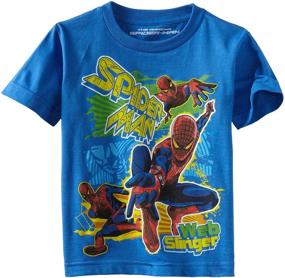 img 1 attached to 🕷️ Marvel Spider-Man Fun Splash Short-Sleeve T-Shirt for Boys