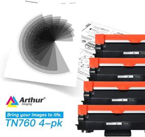 img 3 attached to 🖨️ High-Quality Arthur Imaging Toner Cartridge Replacement for Brother TN760 TN 760 TN730 - Compatible with HL-L2350DW HL-L2395DW Hl-L2390DW Mfc-L2750DW L2710DW DCP-L2550DW - Black, Pack of 4