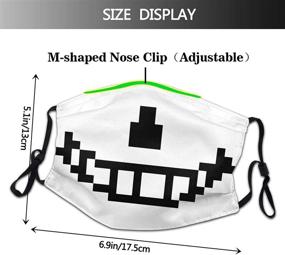 img 3 attached to 😷 Undertale Sans Pixel Smile Dusk Adjustable Face Mask Balaclava with Ear Loops - Comfortable & Stylish