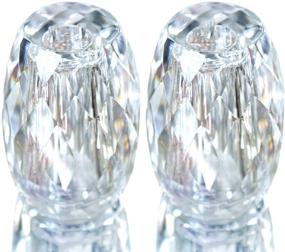 img 1 attached to Set of 2 Refillable Crystal Seasoning Bottle Salt and Pepper Shakers - Optimal Kitchen Decor