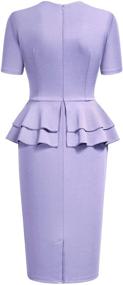 img 2 attached to AISIZE Vintage Sweetheart Ruffles Peplum Women's Clothing in Dresses