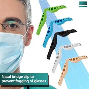 img 1 attached to 👃 5pcs Anti-Fog Silicone Nose Bridge Bracket: Reusable, Washable 3D Face Holder
