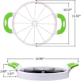 img 4 attached to NEX Watermelon Slicer: Efficient Fruit Cutter & Kitchen Companion for Large Melons