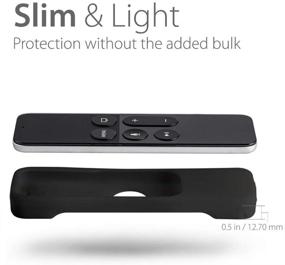 img 1 attached to 📱 HJYuan Green Silicone Remote Case for Apple TV 4K 4th 5th Gen, Shock Proof Siri Remote Cover Controller