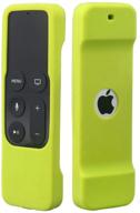 📱 hjyuan green silicone remote case for apple tv 4k 4th 5th gen, shock proof siri remote cover controller logo