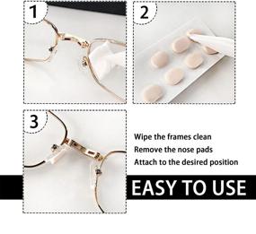 img 3 attached to 👓 Dadop 96 Pairs of Glasses Nose Pads: Soft Foam Self-Adhesive Sponge Nose Pads for Anti-Slip Comfort