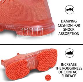 img 2 attached to 👟 STEELEMENT Women's Sneakers: Stylish Non Slip Athletic Shoes for Running, Tennis, and Gym Workouts with Air Cushion and Mesh Breathability