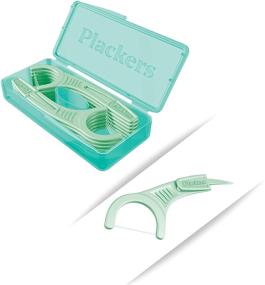 img 3 attached to 🦷 Plackers Micro 12 Counter Flosser with Travel Case, Mint, 2-Pack: Convenient Dental Care for On-the-Go