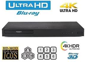 img 2 attached to 📀 LG Плеер Blu-ray DVD UHD 4K без регионального кода - PAL NTSC Ultra HD с USB - 100-240V 50/60 Гц для глобального использования и кабель HDMI 4K с множественной системой длиной 6 футов.