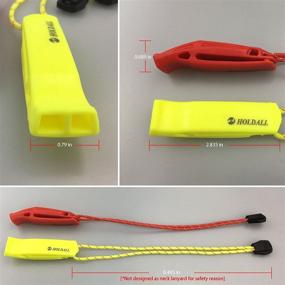 img 1 attached to 🚣 HOLDALL Emergency Safety Whistle with Lanyard - Powerful Pea-Less Whistles for Enhanced Boating, Kayaking, Life Vest Survival, and Rescue Signaling.