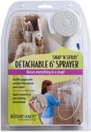 🚿 upgrade your shower experience with the rinse ace 4175 handheld power sprayer shower head logo